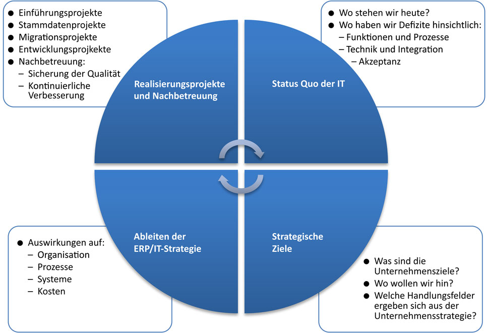 Vorgehensweise bei der ERP/IT-Strategie